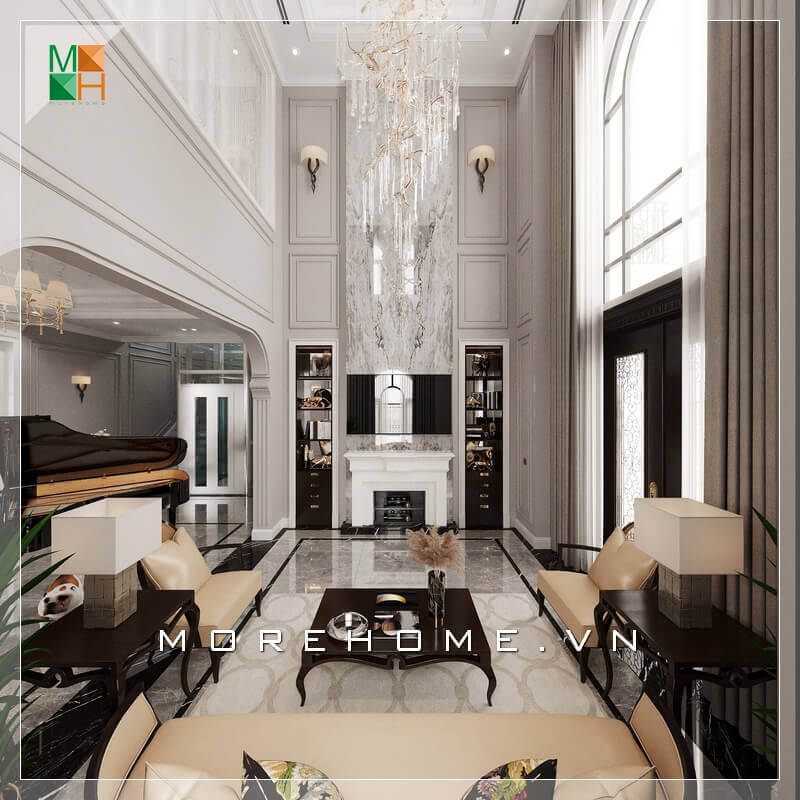 Kệ tivi tân cổ điển với kiểu dáng đẹp và lạ mắt là một trong những phần nội thất không thể thiếu trong các không gian như phòng khách biệt thự, nhà phố, chung cư cao cấp. Nó sẽ làm cho căn phòng trở nên tiện nghi và sang trọng hơn.